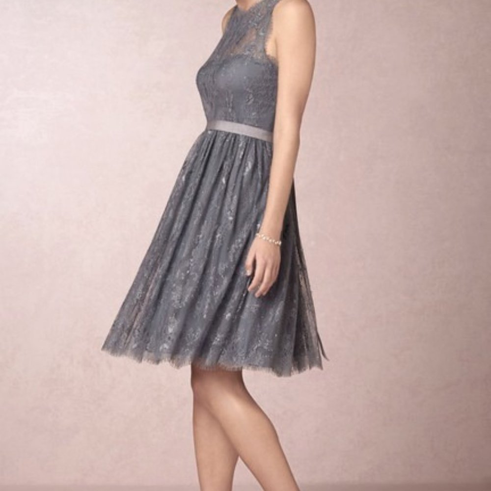 BHLDN Hitherto Celia Lace Dress [6] Hydrangea